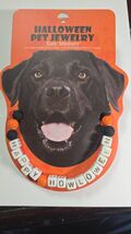Happy Howloween Halloween Pet Necklace Jewelry, Size Medium 16&quot; - $27.79 CAD