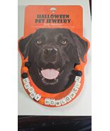 Happy Howloween Halloween Pet Necklace Jewelry, Size Medium 16&quot; - $27.59 CAD