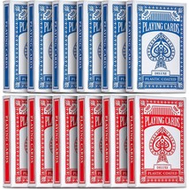 Playing Cards - (Pack Of 12) 3.5 Inch X 2.25 Inch Decks Of Playing Cards, Travel - £22.51 GBP