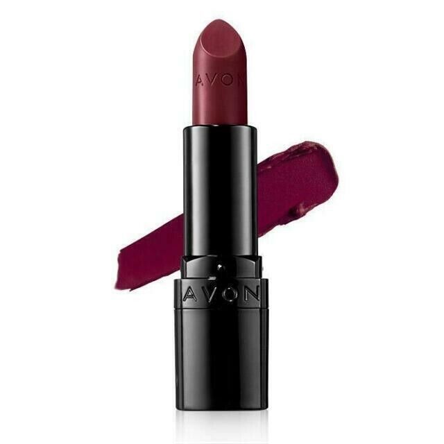 Avon True Color Perfectly Matte Lipstick -"SUPERB WINE" - Full Size - NEW SEALED