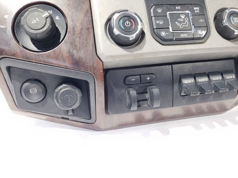 2015 Ford F250 OEM Radio Climate And Vents Wood Trim bezel Item image 4
