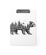 Personalized Silhouette Clipboard | Bear Forest Design | Home Office Dec... - £38.25 GBP