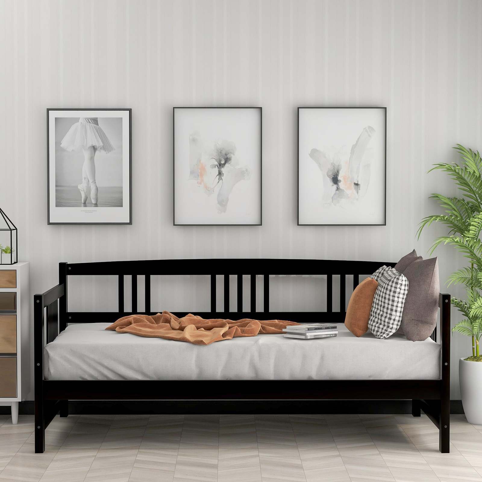 Modern Solid Wood Daybed - Twin Multifunctional, Espresso Finish Item image 4