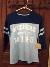 Girls True Craft 3/4th Sleeve  Weekend State of Mind  Baseball Tee NWT S... - £9.46 GBP