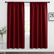 Red Curtains Blackout Window Covering Light Blocking UV Protection Dra - $63.35