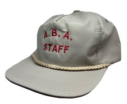 Vintage ABA Staff Rope Strapback Adjustable Kati Sportcap Hat Cap - £15.50 GBP