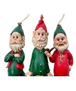 Enesco Ornaments Santas Helpers Elves Lot Of 3 NWT Slender Red Green Cut... - $276.79 MXN
