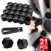 20x 17mm Black Gloss Alloy Wheel Nut Bolt Covers Caps Universal Set For ... - $7.90