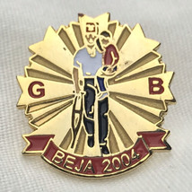 Shriners Beja 2004 Vintage Pin Masons Masonic Gold Tone Enamel - $9.95