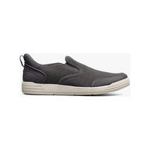 Nunn Bush KORE City Walk EZ Canvas Moc Toe Slip On Shoes Cement Canvas 85119-031 image 4