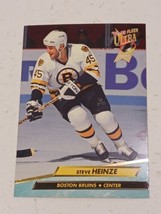 Steve Heinze Boston Bruins 1992 - 93 Fleer Ultra Rookie Card #3 - £0.78 GBP