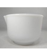 VTG GLASSBAKE MADE for SUNBEAM 6.5&quot; WHITE GLASS MIXING BOWL # 13 - $182.46 MXN