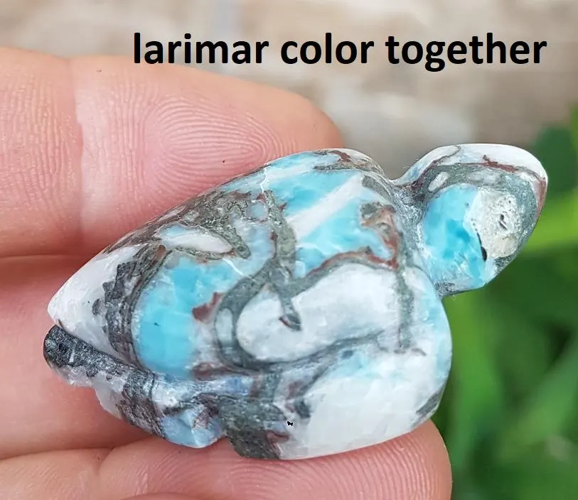 natural  blue LARIMAR handcarved Gemstone TURTLE for decoration 29 grams... - €59,71 EUR natural  blue LARIMAR handcarved Gemstone TURTLE for decoration 29 grams... - €59,71 EUR