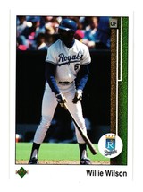 1989 Upper Deck #244 Willie Wilson Kansas City Royals - $3.00