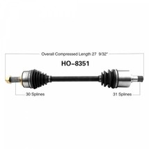 CV Axle Shaft For 2010-2014 Acura TL AWD 3.7L Manual Front Left Driver Side - £158.88 GBP