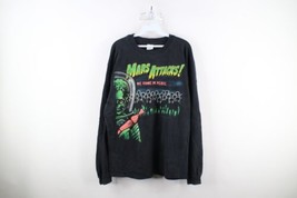 Vintage 90s Mens XL Faded We Come In Peace Mars Attacks Long Sleeve T-Shirt USA - £156.54 GBP