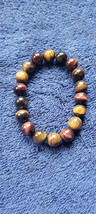 New Bracelet Brown Yellowish Beach Stretchy Dressy Collectible Decorative Nice - £11.78 GBP