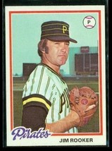 Vintage 1978 TOPPS Baseball Trading Card #308 JIM ROOKER Pittsburgh Pirates - £7.59 GBP