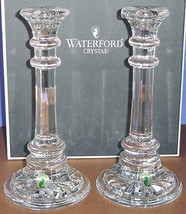 Waterford Kinsley Crystal 10&quot; Candlestick Holders SET/2 Ireland #147775 New - £254.60 GBP