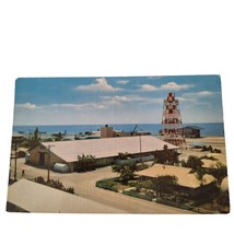 Postcard Johnston Island Base Supply Building Water Tower Military Chrome - £9.35 GBP