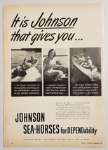 1946 Print Ad Johnson Sea-Horse Outboard Motors Boats Waukegan,Illinois - £13.17 GBP