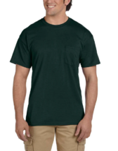 NEW GILDAN  3XL 50/50 DryBlend Short Sleeve  Crew Neck Tee Shirt Dk Fore... - $10.88