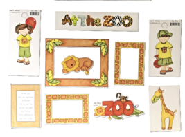 My Mind&#39;s Eye At The Zoo Scrapbook Die Cuts Frames 11 Piece Set - $6.95