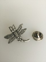 Dragon Fly Pewter Lapel Pin Badge Handmade In UK - £5.99 GBP