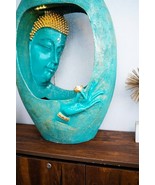 Water Feature Buddha Face Shower Poly Resin  Indoor and Outdoor 90 cm He... - $499.53 CAD