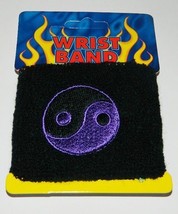 Yin Yangs, Yin and Yang Logo Black Sport Wrist Band, NEW UNUSED - $5.94