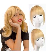 starluck Clip in Bangs 9g 100% Human Hair Extensions Light Blonde - $202.34 MXN