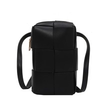 Leather Woven Crossbody Bags for Women   Shoulder Bag Unique Weave Messenger Bag - £22.78 GBP
