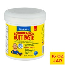 Original Boudreaux&#39;s Butt Paste Diaper Rash Ointment, 16 oz Jar + - £23.67 GBP