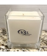 Joel Osteen Candle Square Glass Put your hope in the Lord Psalm 31:24 White 4x4" - $19.99