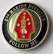 Usmc Marines 2ND Marine Division Patriotic Series Challenge Coin 1.6 Inches New - £7.80 GBP