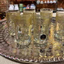 Luxury Moroccan tea glasses- Moroccan gold tea glasses gold-  Moroccan gold cups - £50.11 GBP