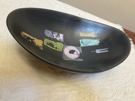 SAAR Richard Saar  Hand painted Mid Century Modernist signed footed bowl. - £194.76 GBP