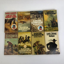 Vintage Lot Of 8 Louis L&#39;amour Western Paperback Books - Radigan , Chancy ++++++ - £19.17 GBP