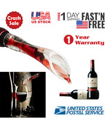 Portable Aerating Pourer Decanter Red Wine Bottle Travel Quick Air Aerat... - £12.59 GBP