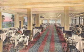 Dining Room Sagamore Hotel Lake George New York 1946 handcolored postcard - £5.92 GBP
