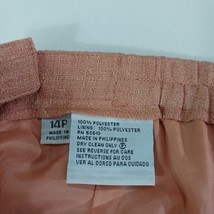 Kasper Women's Coral Rear Zipper & Slit Pull-On Skirt Size 14P Waist 32" image 12