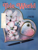 Tole World July 1984 Devoted to the Fine Art of Tole &amp; Decorative Painting - £1.36 GBP