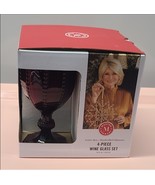 Martha Stewart Festive Bow 4-pc. Wine Glass Set - $70.00