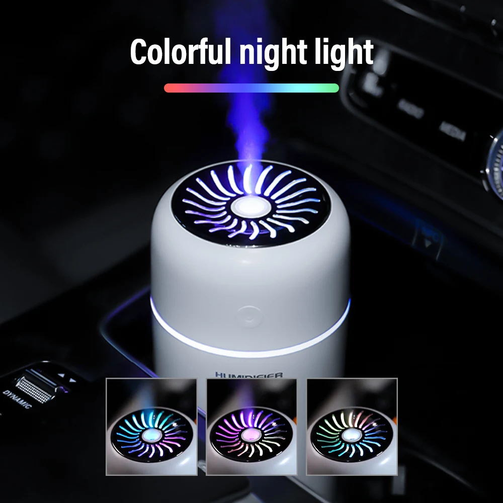 Portable Mini USB Colorful Humidifier with LED Night Light USB 300ml Mist - £19.22 GBP+