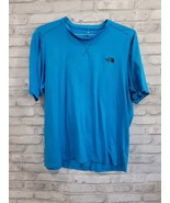 The North Face Flashdry Men Activewear T-Shirt Size XL Short Sleeve Blue... - $342.52 MXN