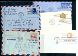 USA Postal Stationary First Day of issue 3 Covers Aerogram 2 post cards 9749 - £3.13 GBP