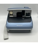 Vintage Polaroid One600 Folding Instant Camera Blue And Silver Untested - £11.37 GBP