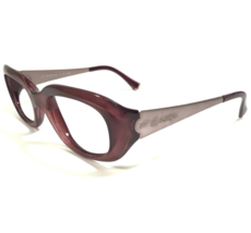 Fendi Eyeglasses Frames FS229 Plum Clear Purple Oval Round Full Rim 52-2... - $46.53