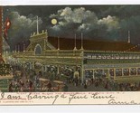 Night Scene UDB Postcard Atlantic City New Jersey 1906 - £14.01 GBP