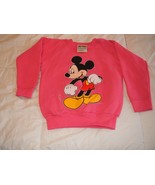 Mickey Mouse on a Coral Youth Sweatshirt size M/7-8  - £12.63 GBP